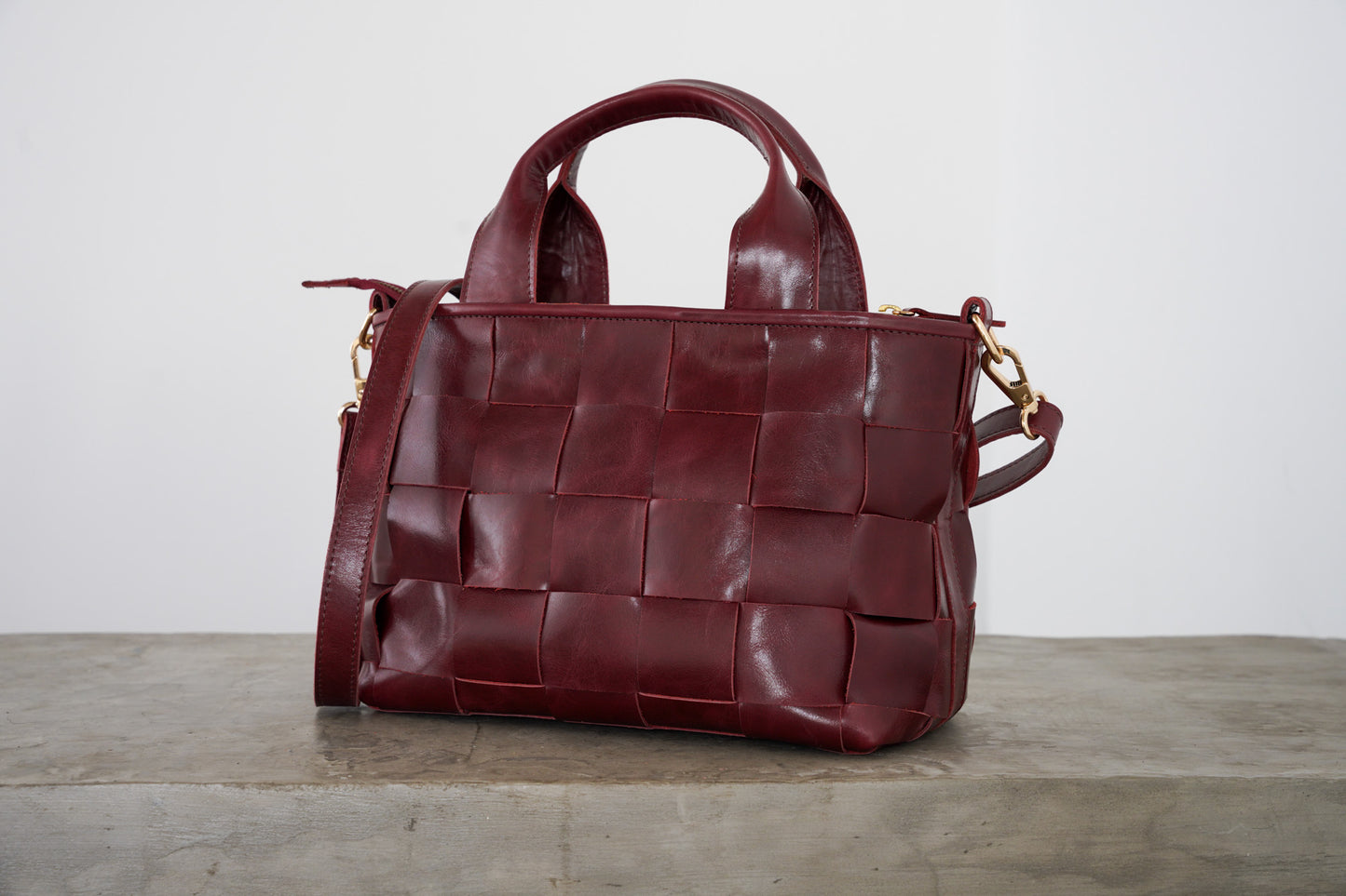 Cartera Trenza / Camel