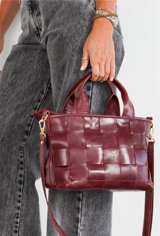 Cartera Trenza / Camel