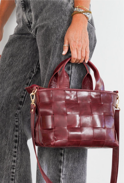 Cartera Trenza / Camel