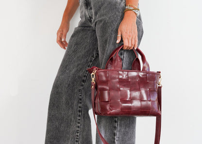 Cartera Trenza / Camel